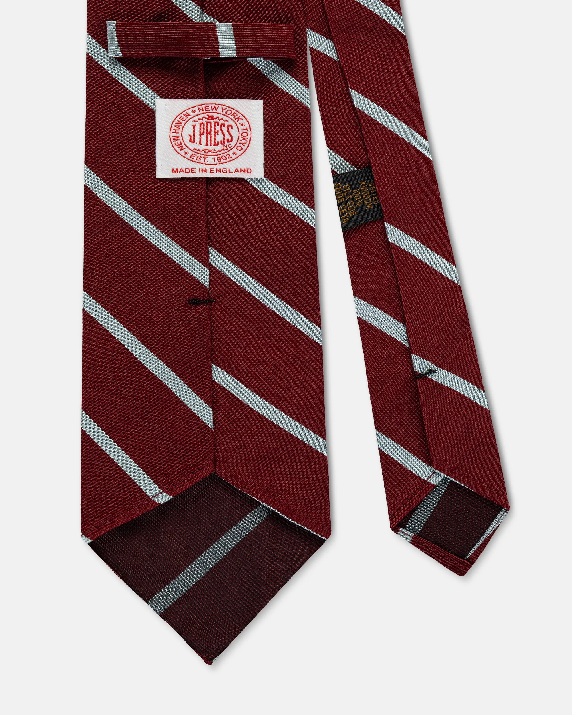 Made-in-UK East Riding of Yorkshire Yeomanry Silk Repp Tie sold by J. Press product image thumbnail 2