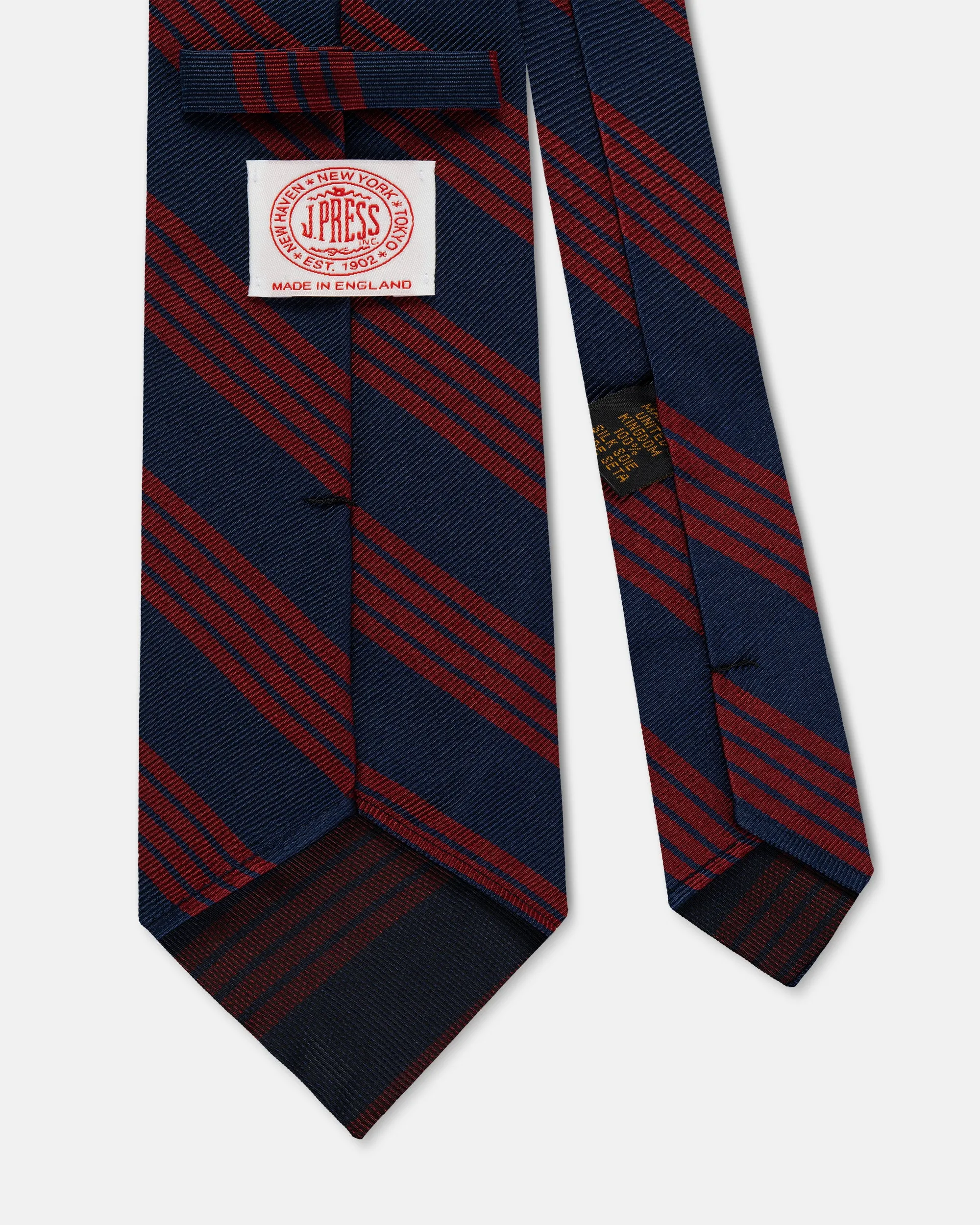 Made-in-UK 4th City of London Battalion Silk Repp Tie sold by J. Press product image thumbnail 2