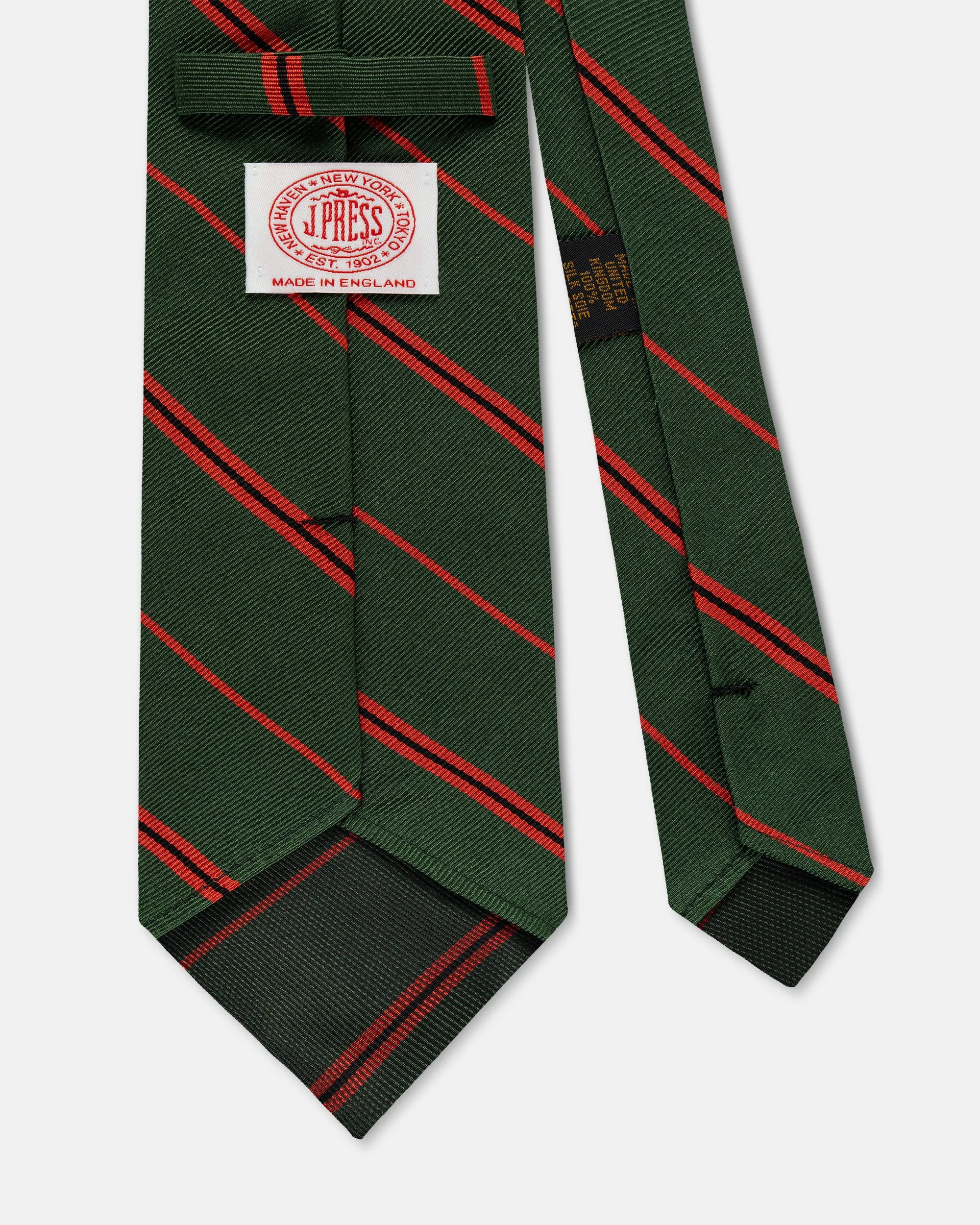 Made-in-UK 11th London Regiment Silk Repp Tie sold by J. Press product image thumbnail 2
