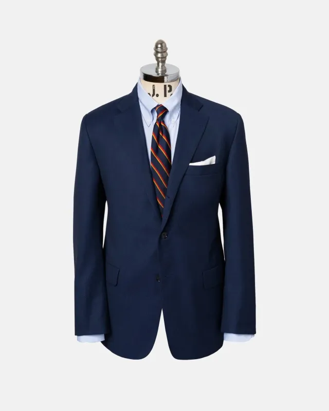 Made-in-USA Dark Blue Birdseye Suit made by J. Press