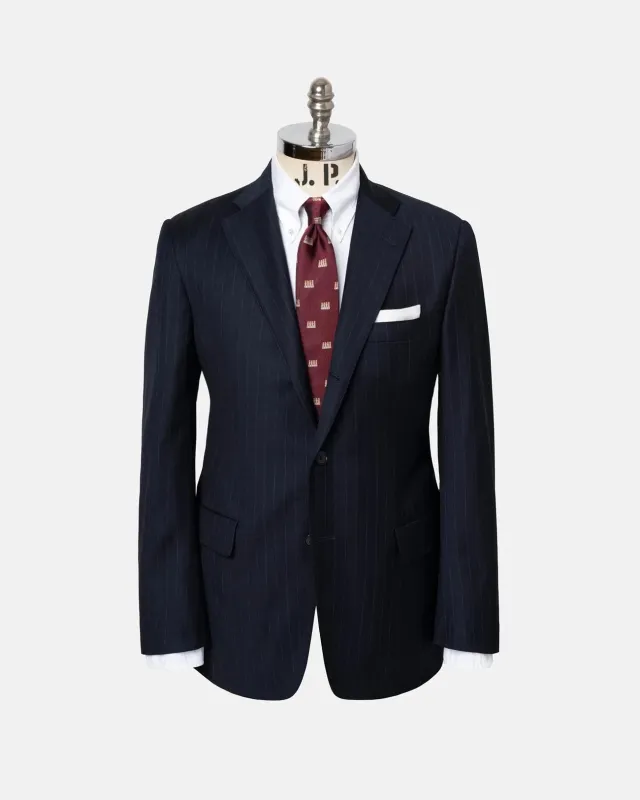 Made-in-USA Navy Chalkstripe Suit made by J. Press