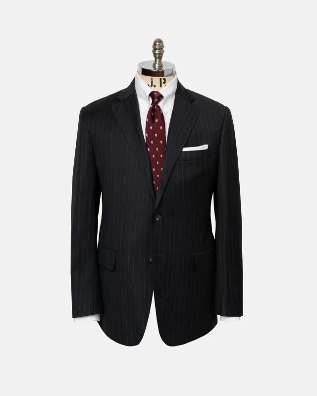 Made-in-USA Grey Chalkstripe Suit made by J. Press