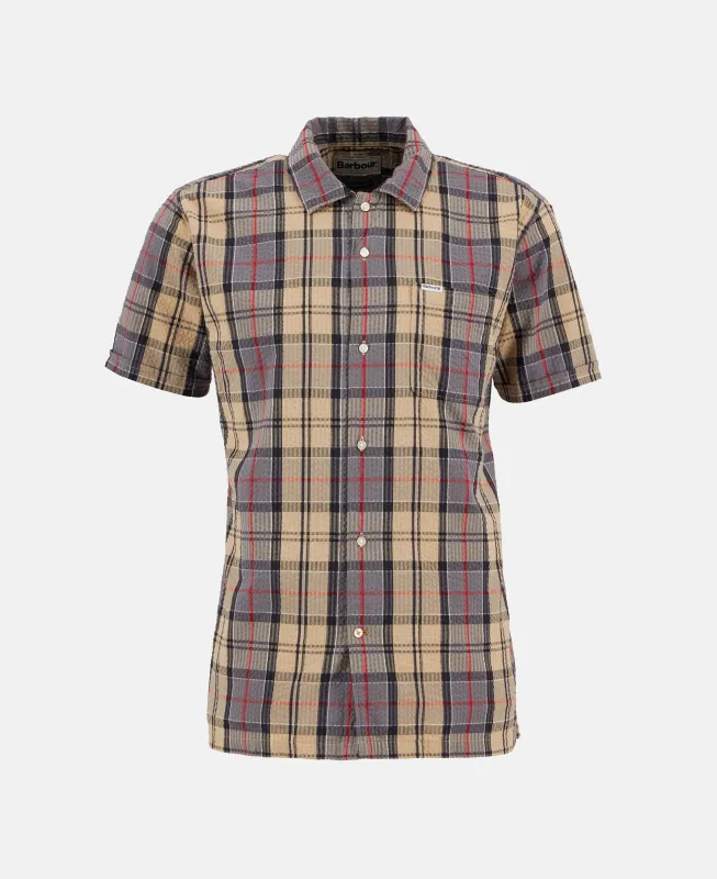 Barbour Dress Tartan Seersucker Sport Shirt made by Barbour