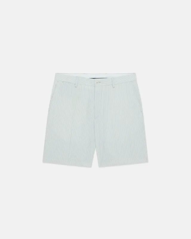 Light Green Cotton Seersucker Shorts made by J. Press