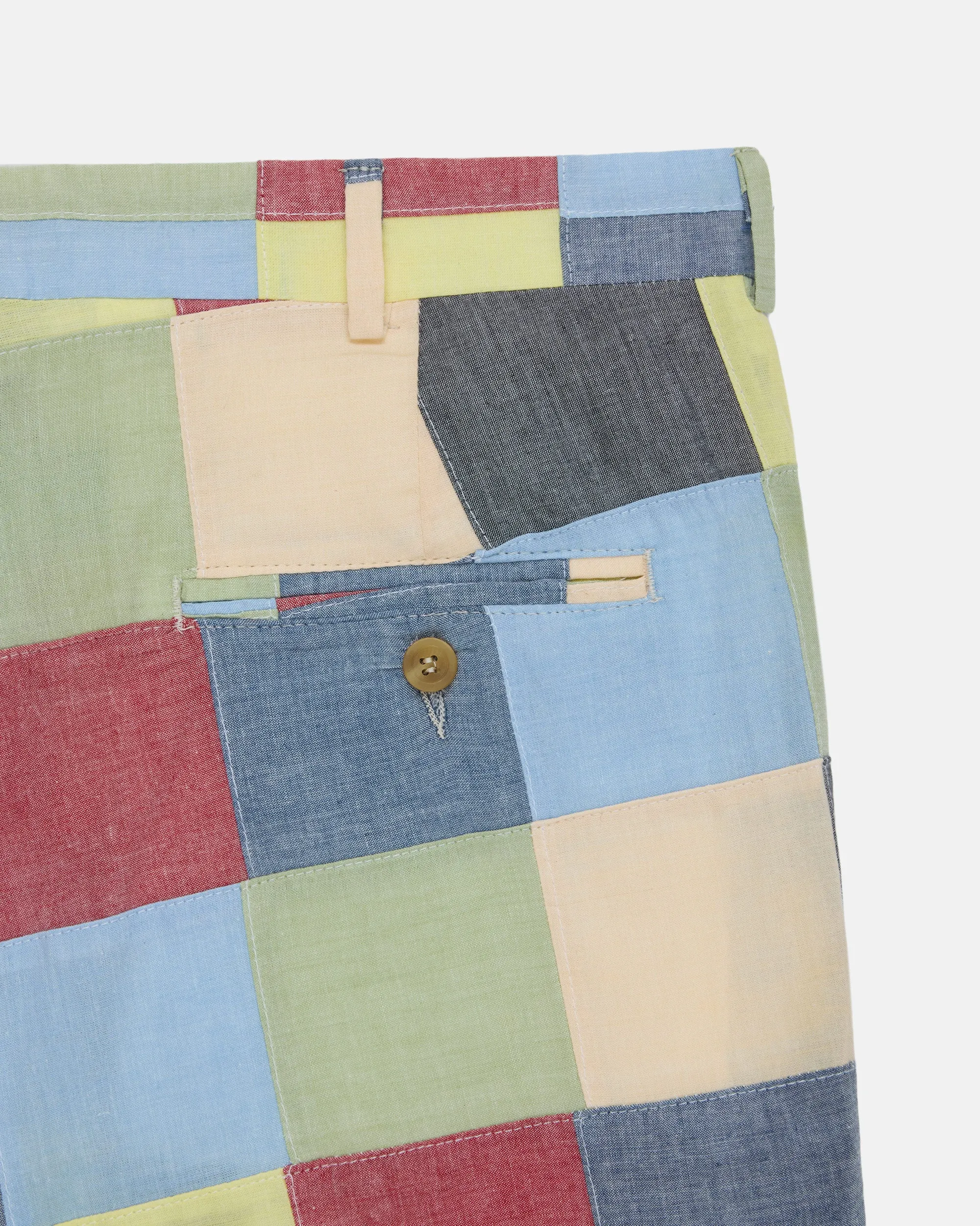 Made-in-USA Patchwork Cotton Chambray Shorts sold by J. Press product image thumbnail 2