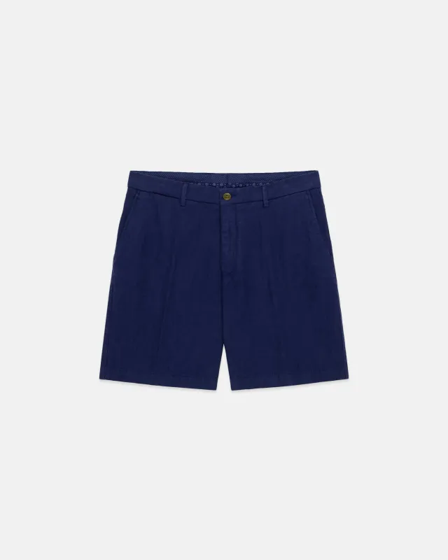 Navy Linen Shorts made by J. Press
