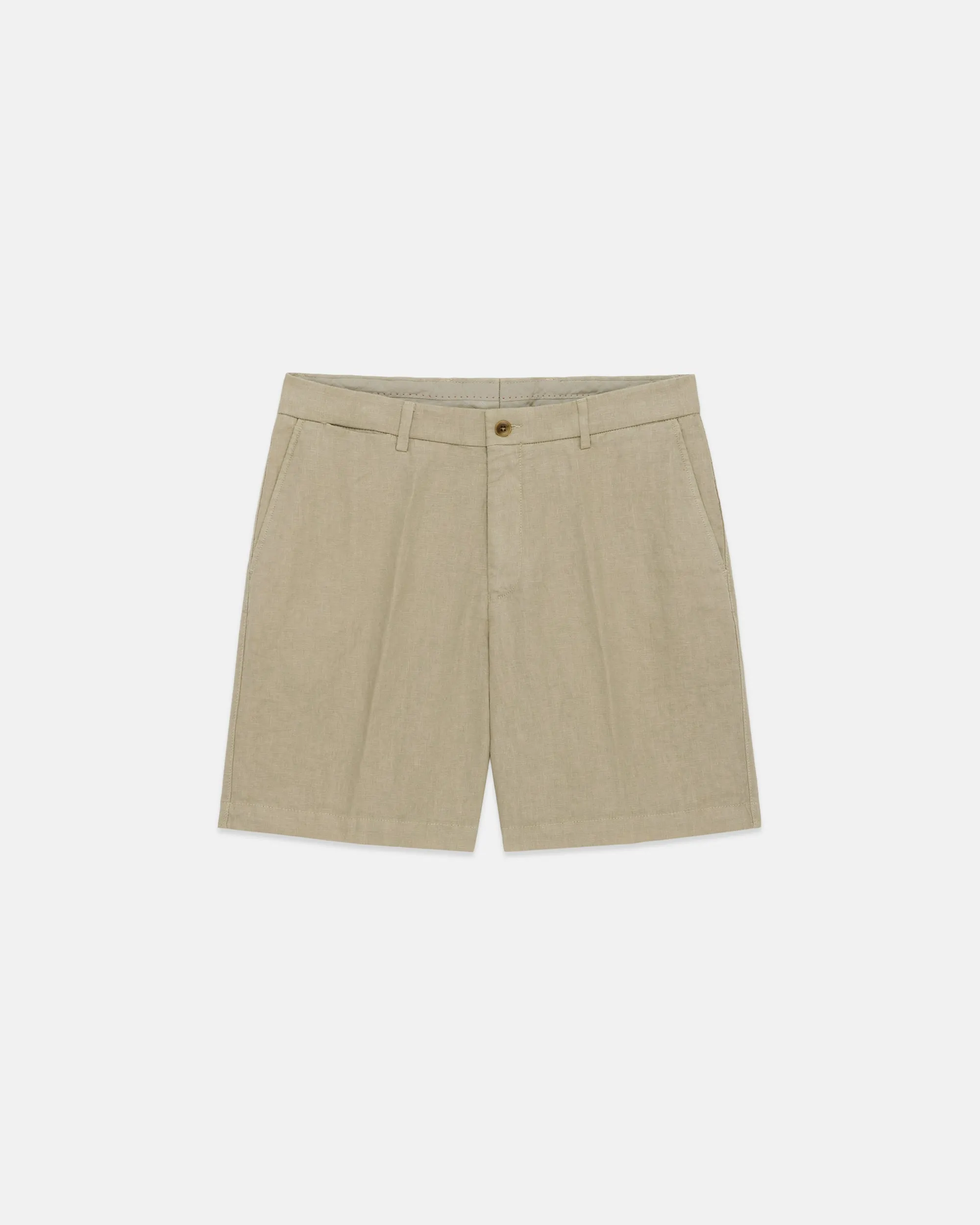 Khaki Linen Shorts sold by J. Press
