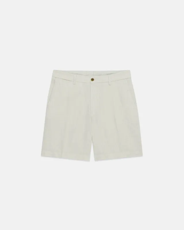 Ivory Linen Shorts made by J. Press