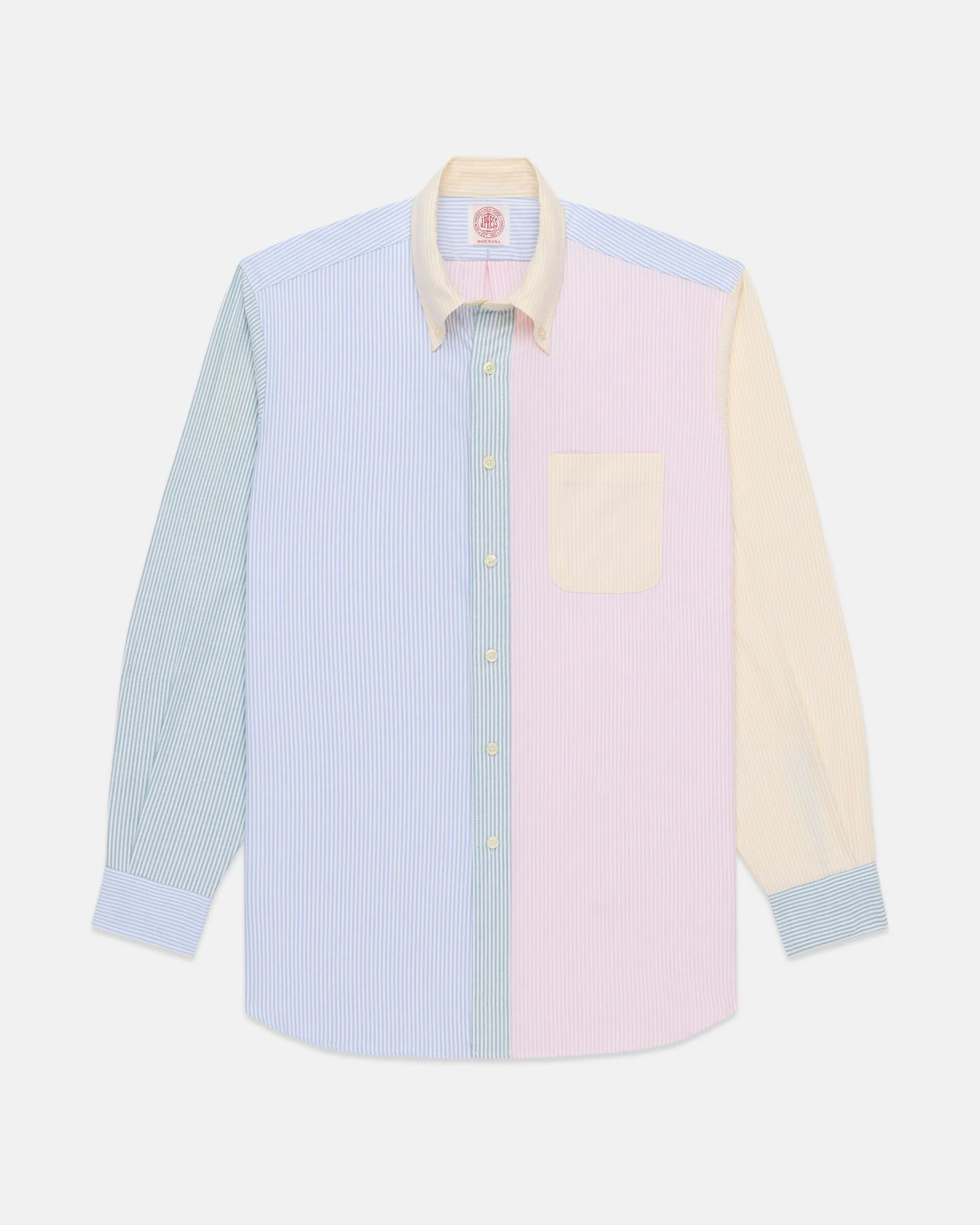 Made-in-USA University Stripe Oxford Cloth Fun Shirt - Classic Fit sold by J. Press product image thumbnail 2