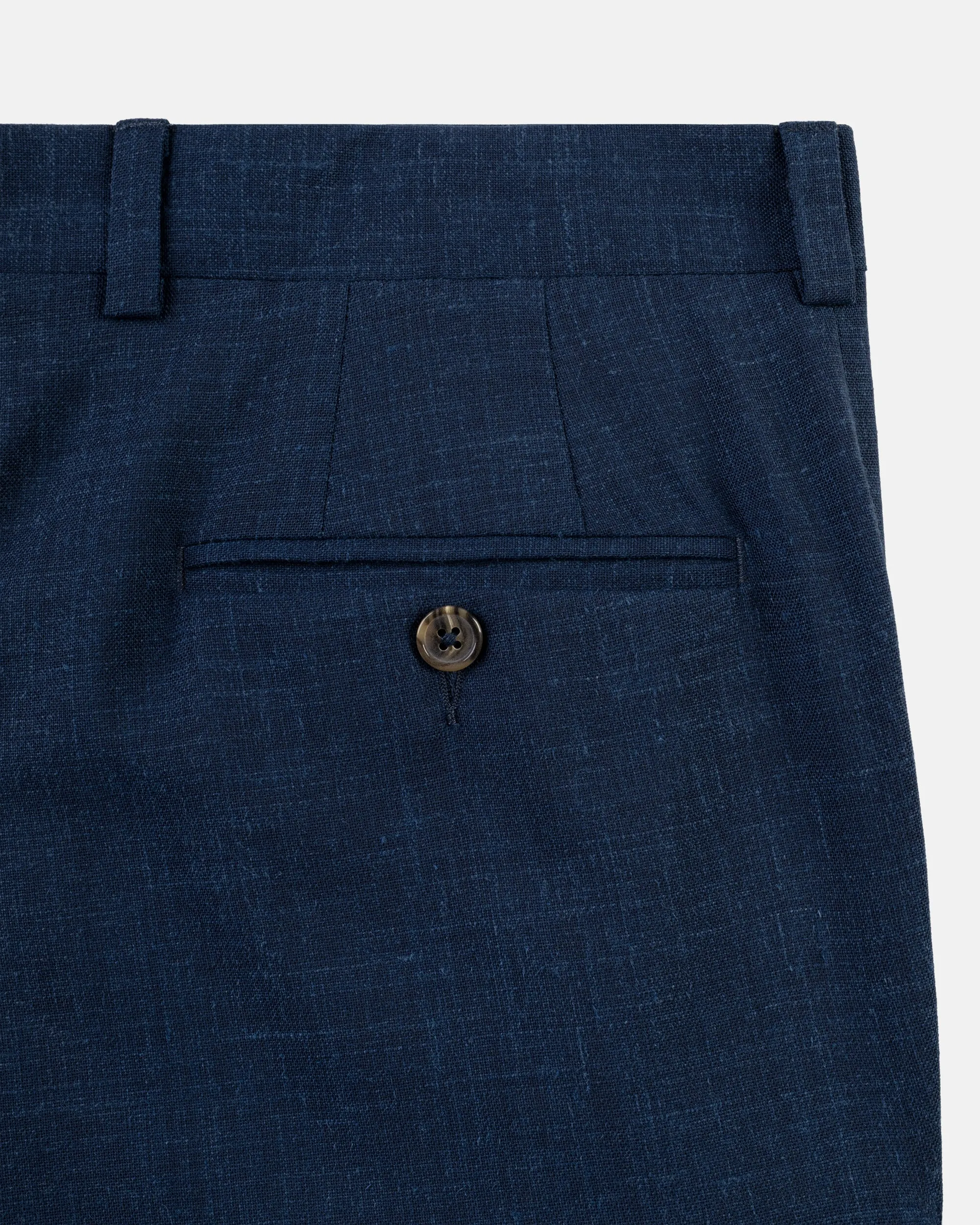 Made-in-USA Navy Linen Trouser sold by J. Press product image thumbnail 3