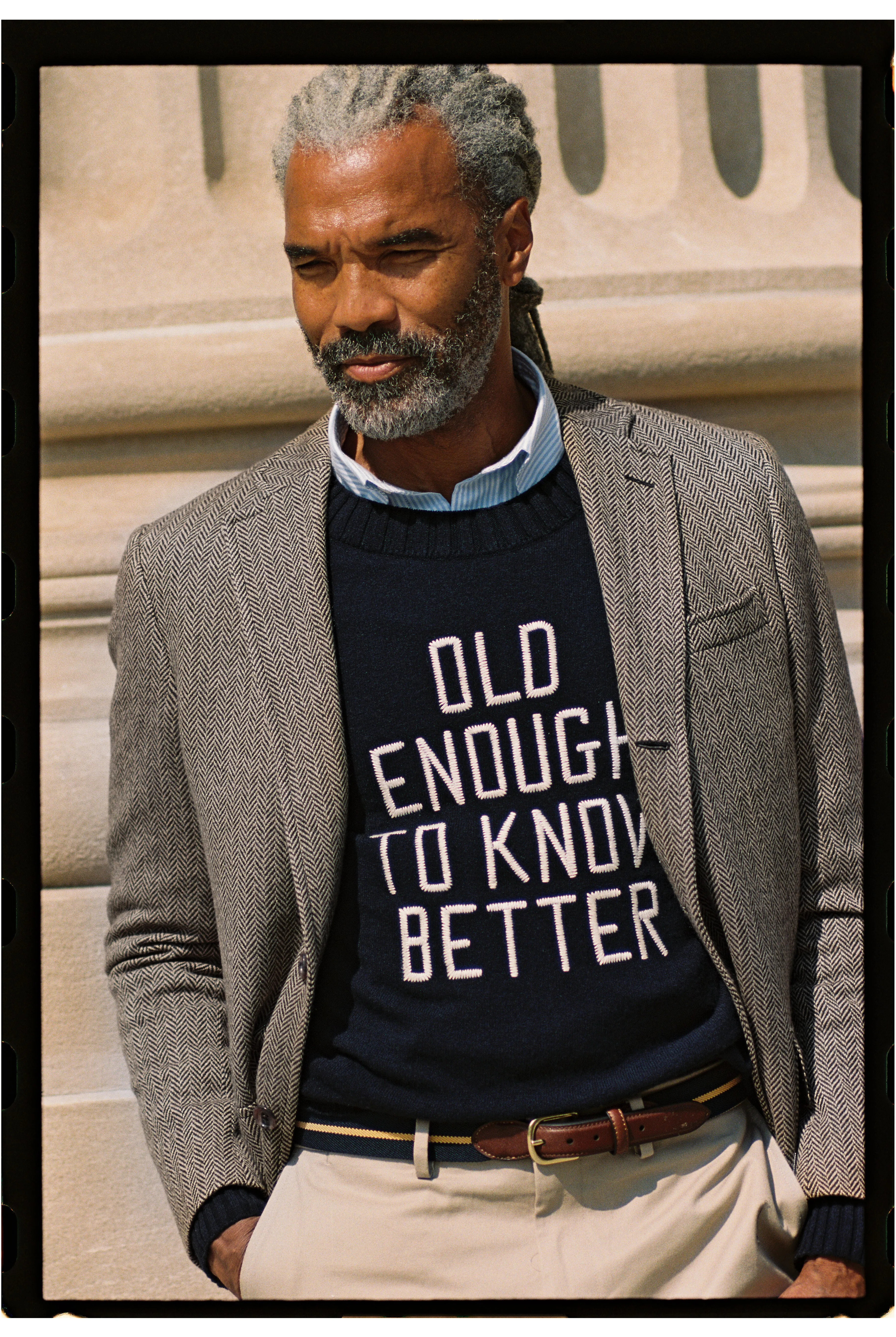 Made-in-USA Black & Cream Herringbone Lambswool Sport Coat sold by J. Press product image thumbnail 4