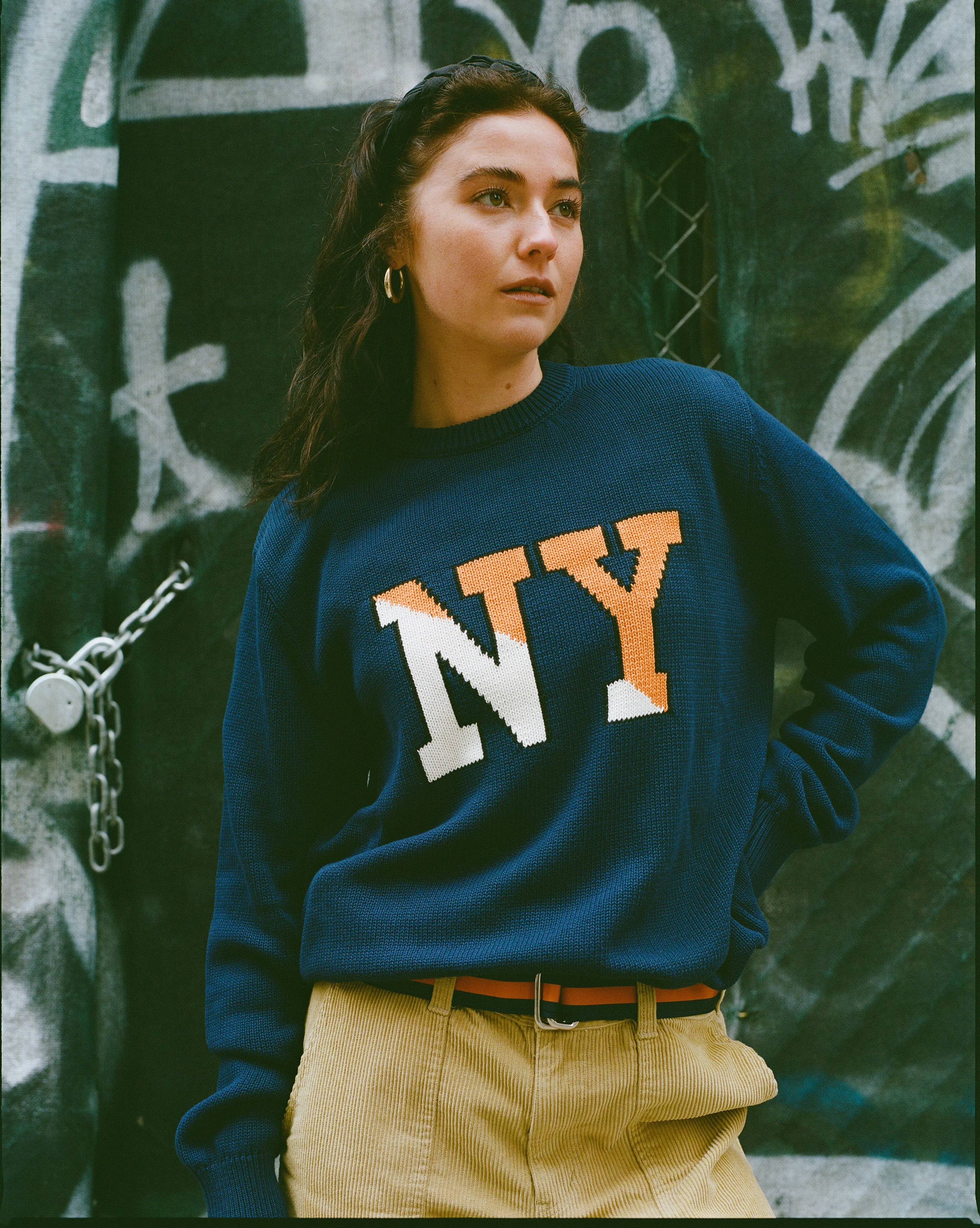 J. Press x Only NY Navy NY Sweater sold by J. Press product image thumbnail 5