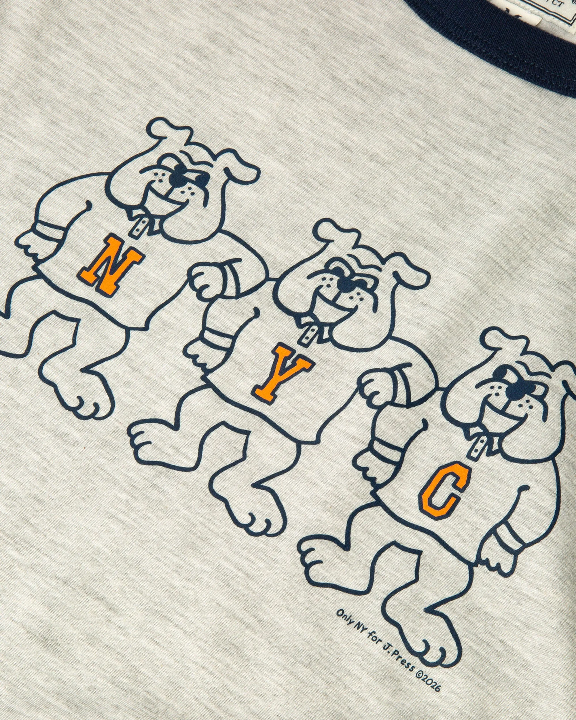 J. Press x Only NY Bulldog Ringer T-Shirt sold by J. Press product image thumbnail 2
