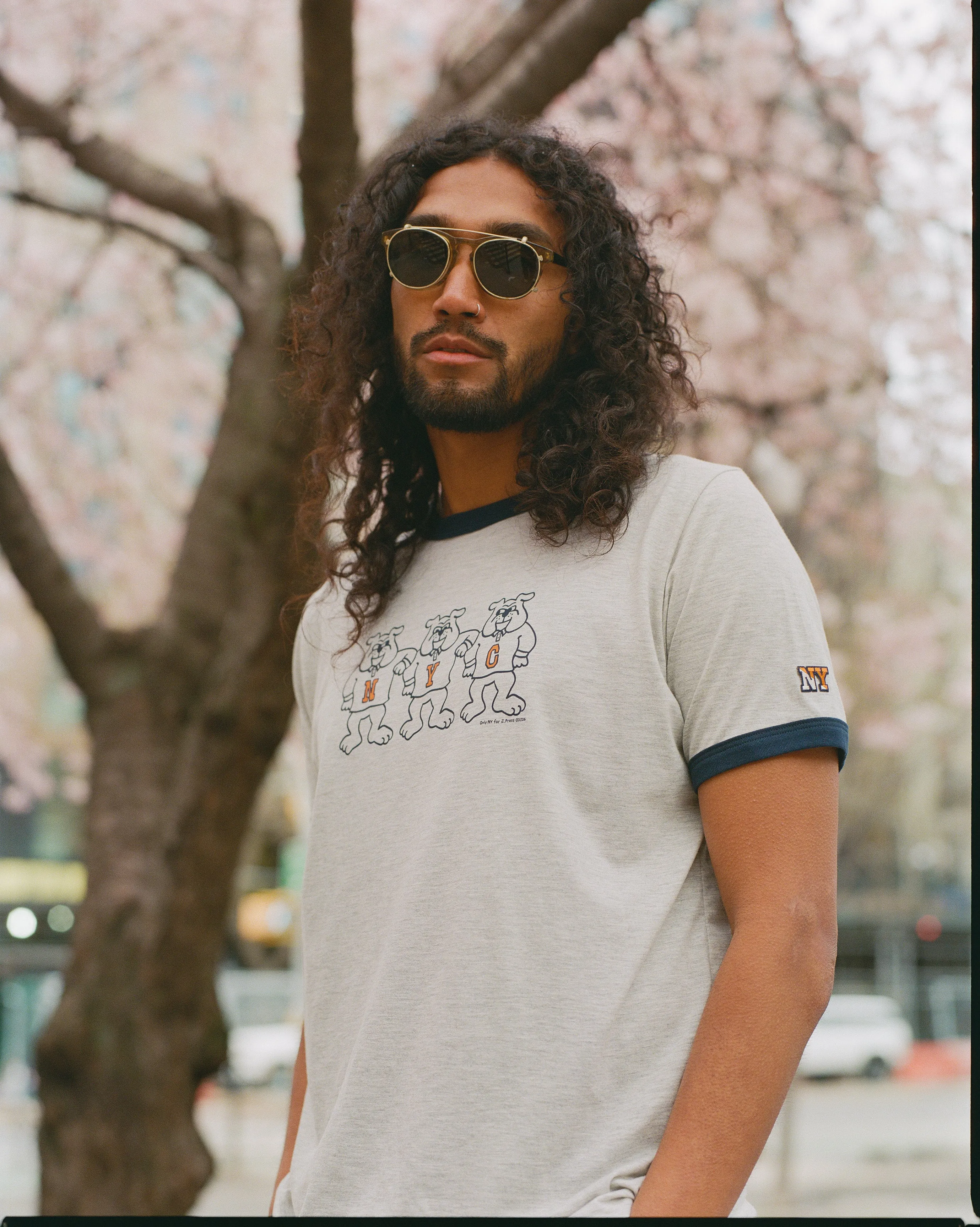 J. Press x Only NY Bulldog Ringer T-Shirt sold by J. Press product image thumbnail 4