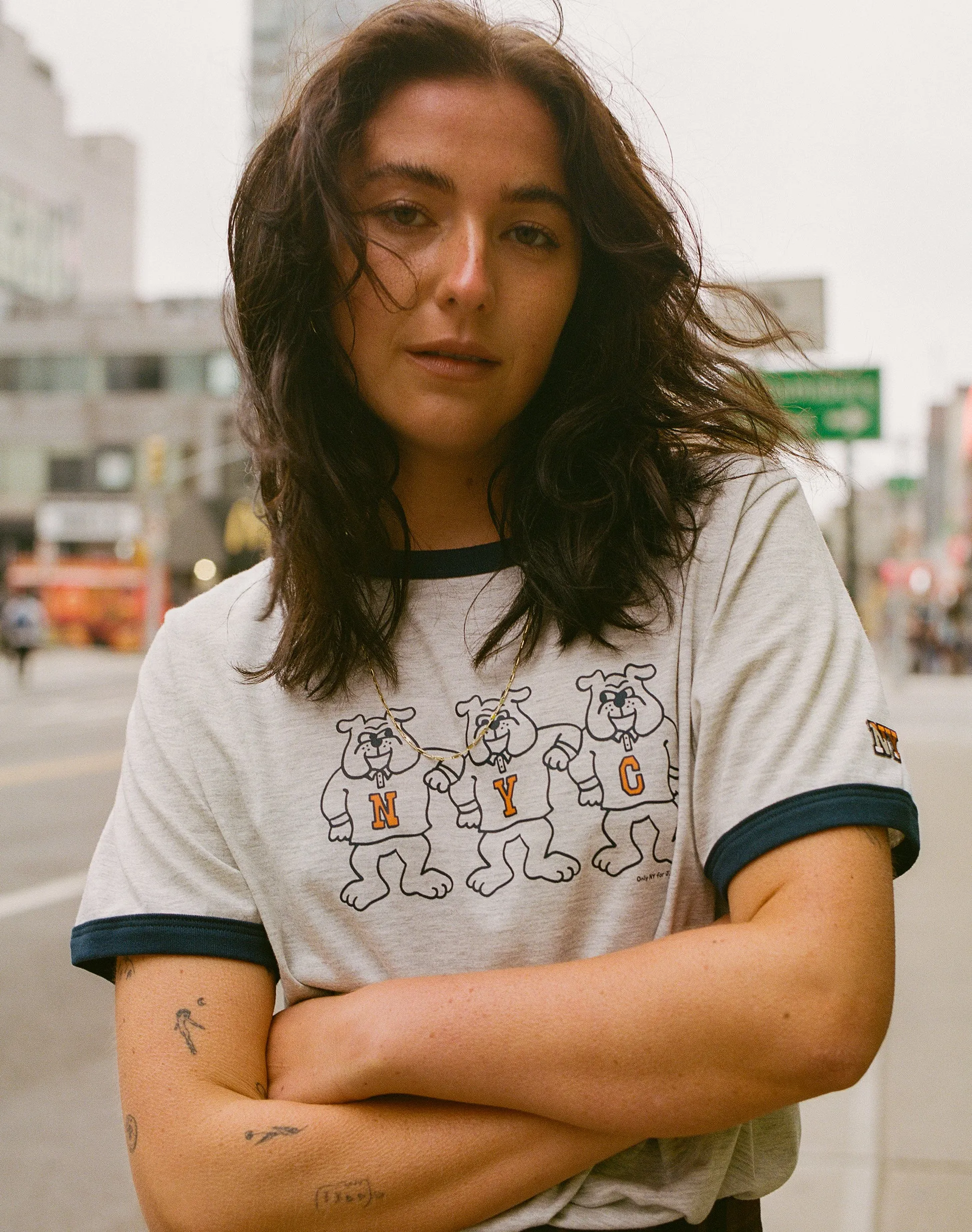 J. Press x Only NY Bulldog Ringer T-Shirt sold by J. Press product image thumbnail 5