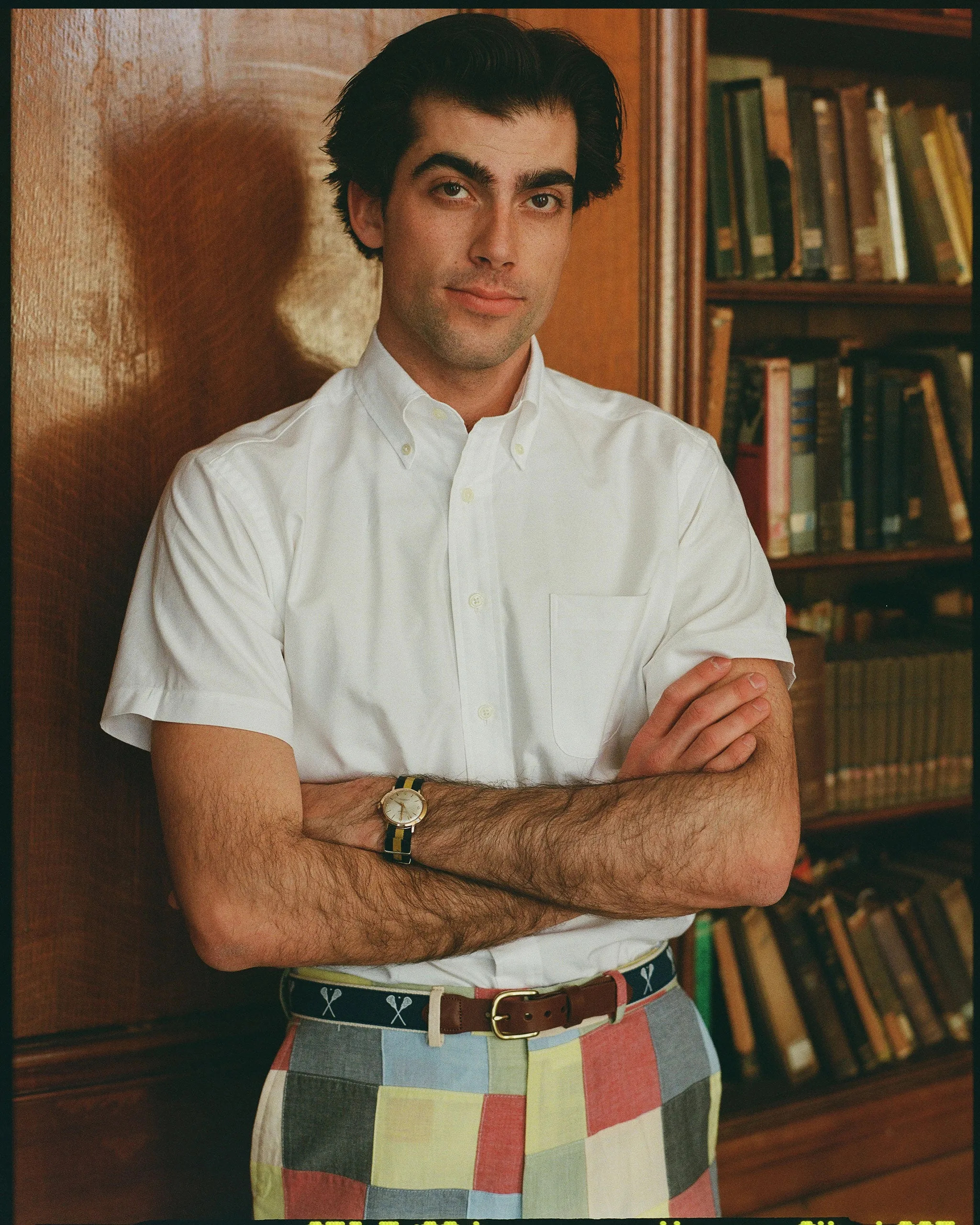 Made-in-USA White Oxford Cloth Short Sleeve Sport Shirt - Classic Fit sold by J. Press product image thumbnail 4