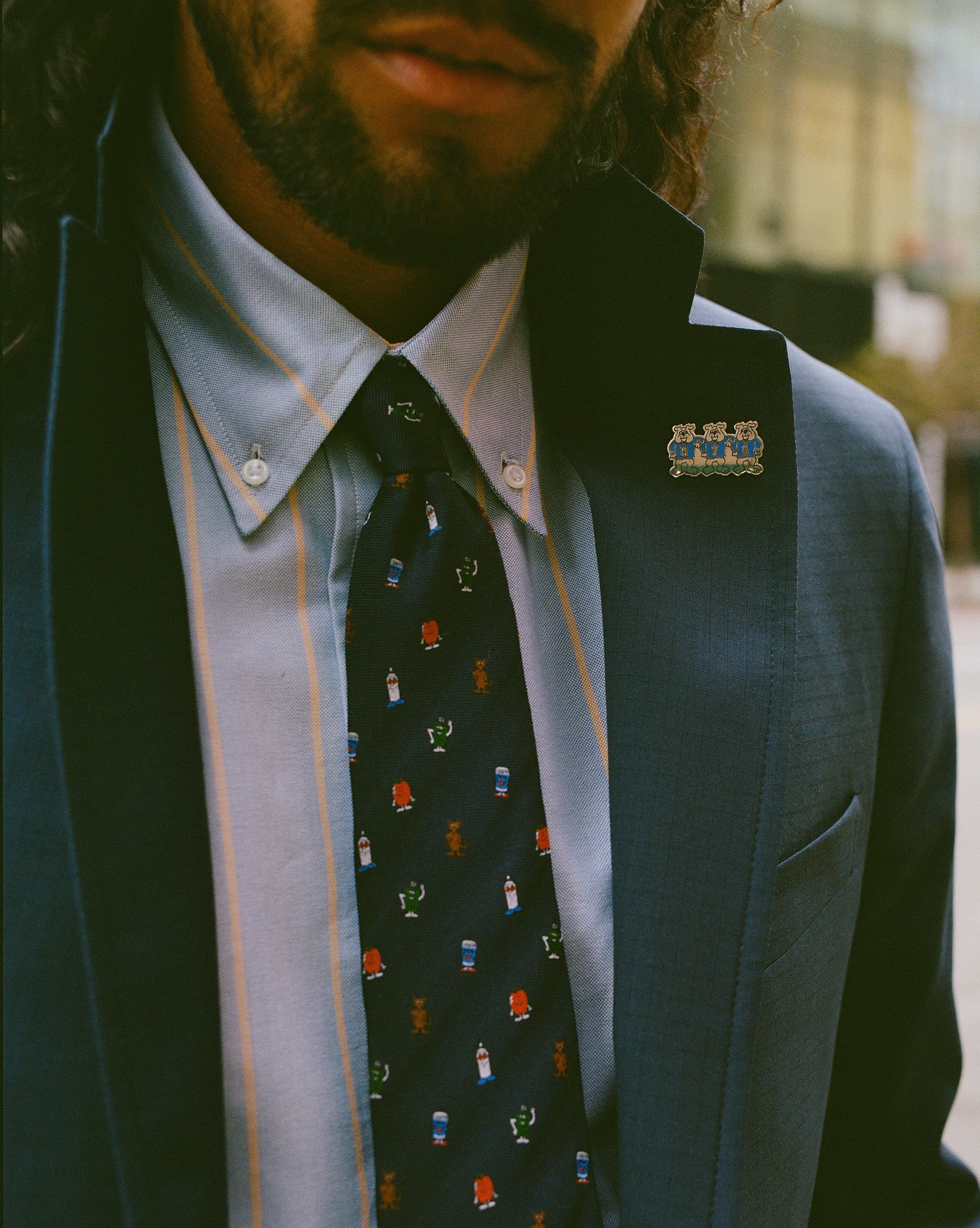 J. Press x Only NY Enamel Bulldog Pin sold by J. Press product image thumbnail 3