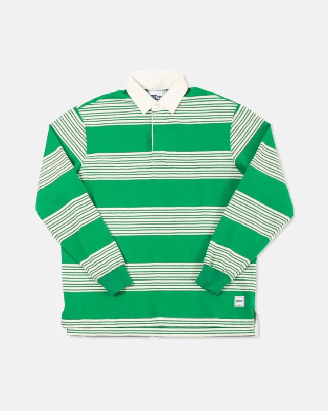 Green Multi Stripe Rugby - Trim Fit made by J. Press