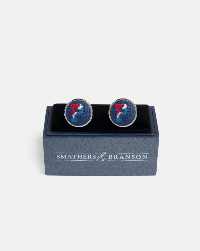 University of PennsylvaniaNeedlepoint Cufflinks made by J. Press