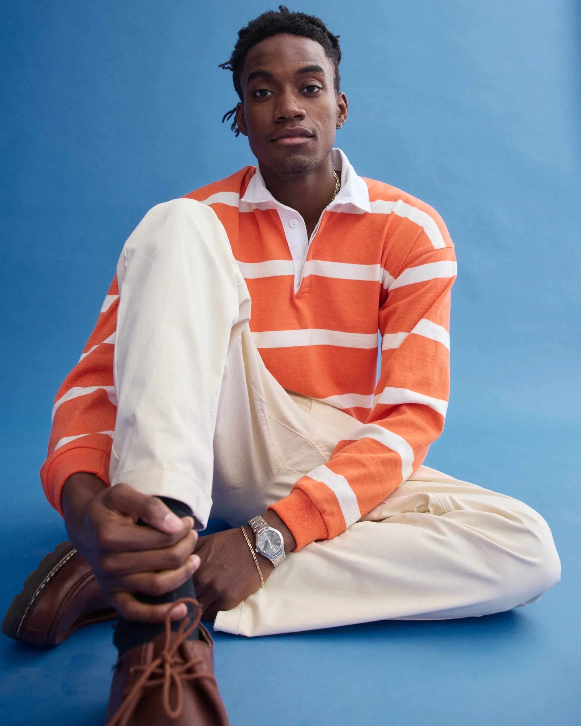 Oatmilk Pleated Chino sold by J. Press product image thumbnail 3