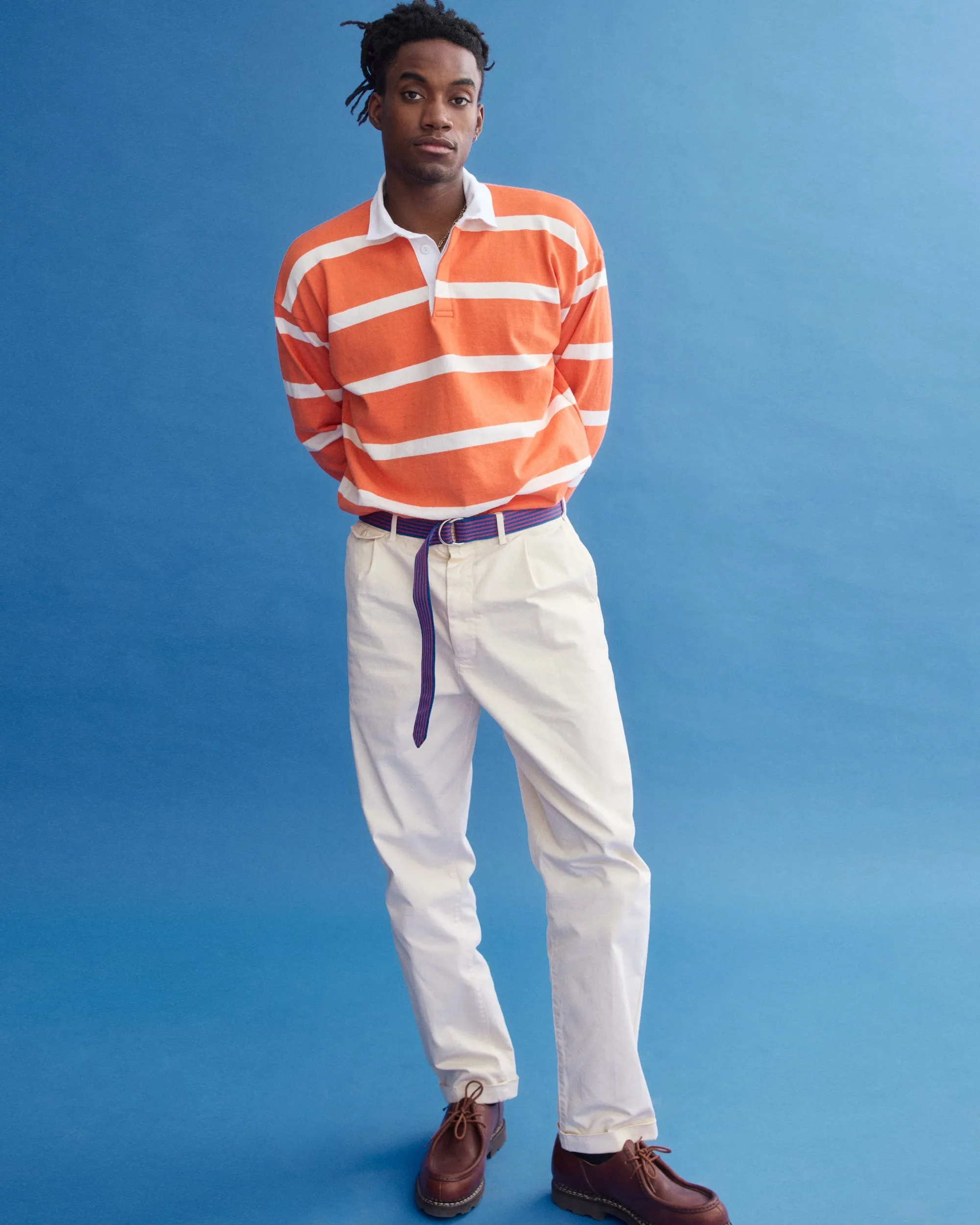 Oatmilk Pleated Chino sold by J. Press product image thumbnail 2