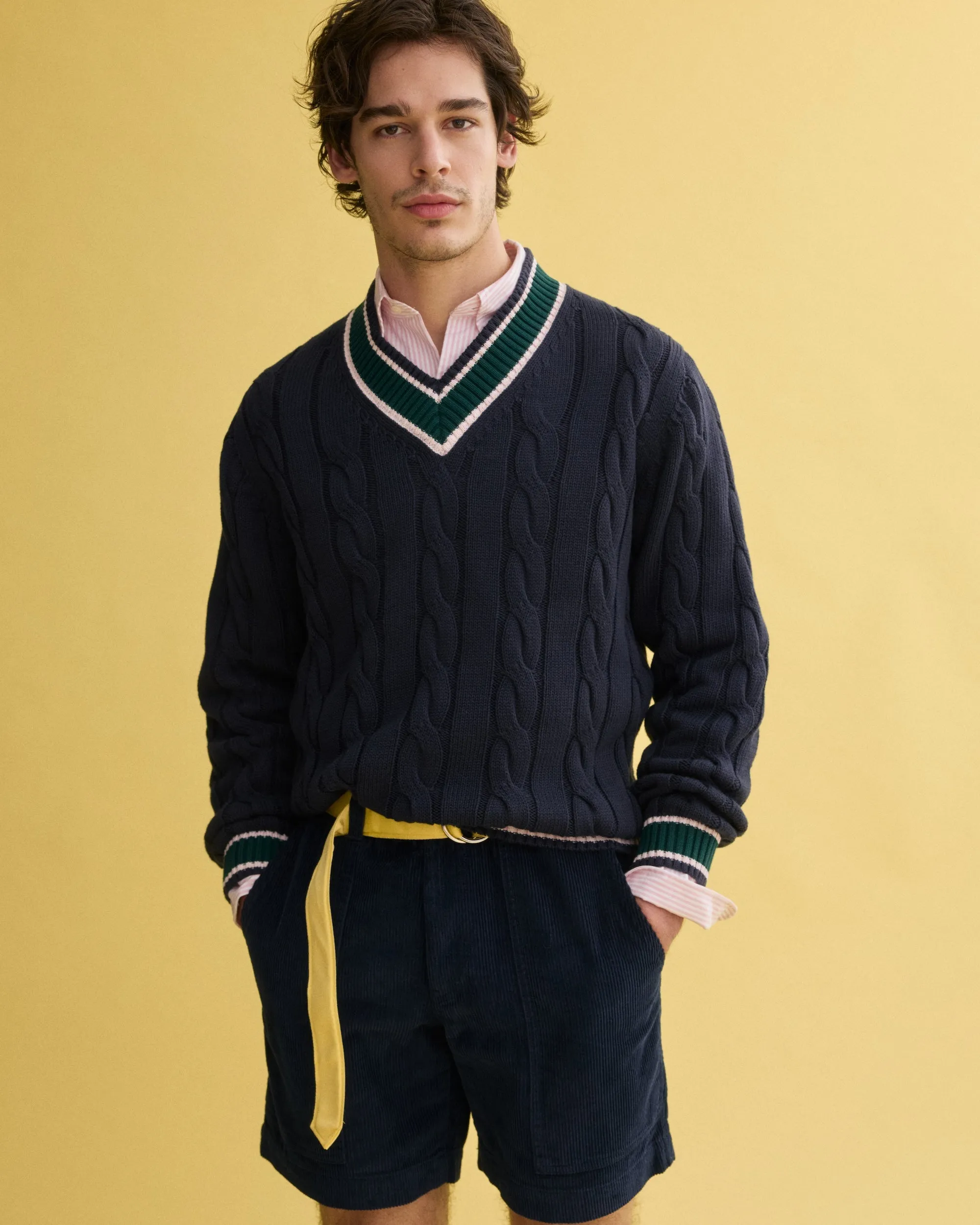 Navy Cotton Cricket Sweater sold by J. Press product image thumbnail 2