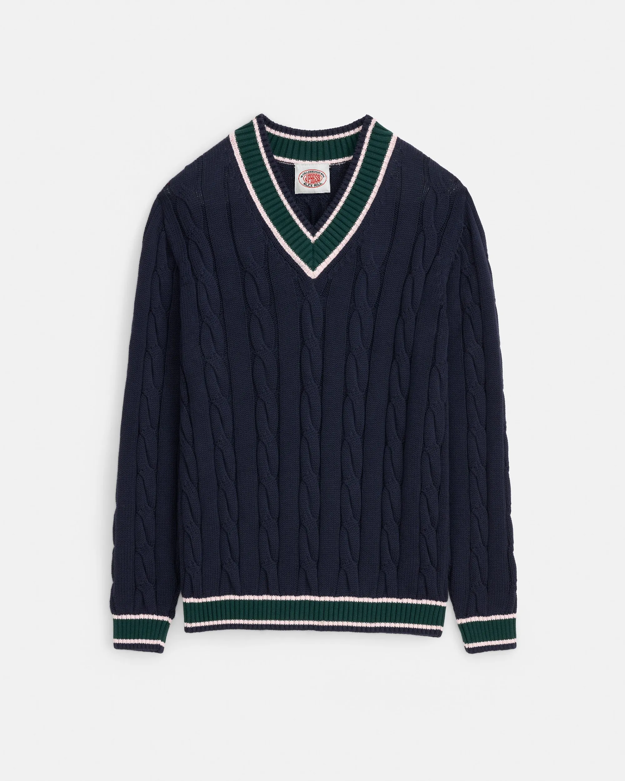 Navy Cotton Cricket Sweater sold by J. Press