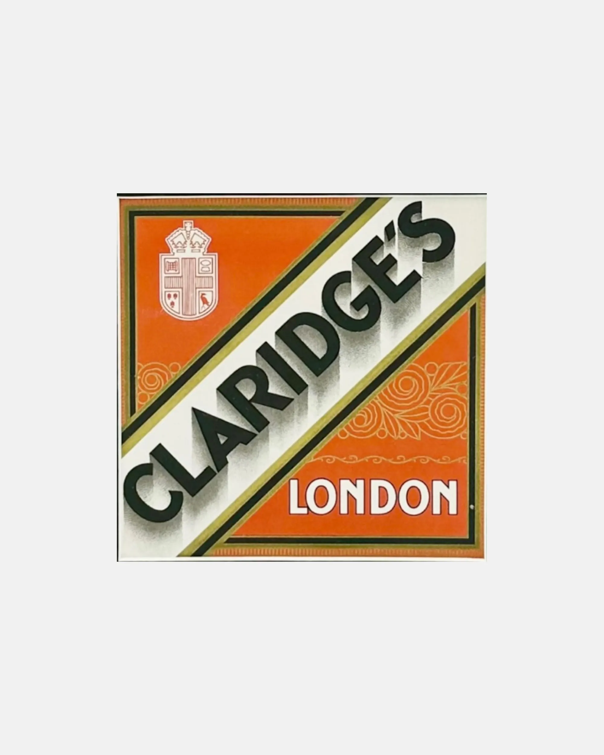Vintage Claridge's Hotel Mayfair London Framed Luggage Label sold by J. Press product image thumbnail 2