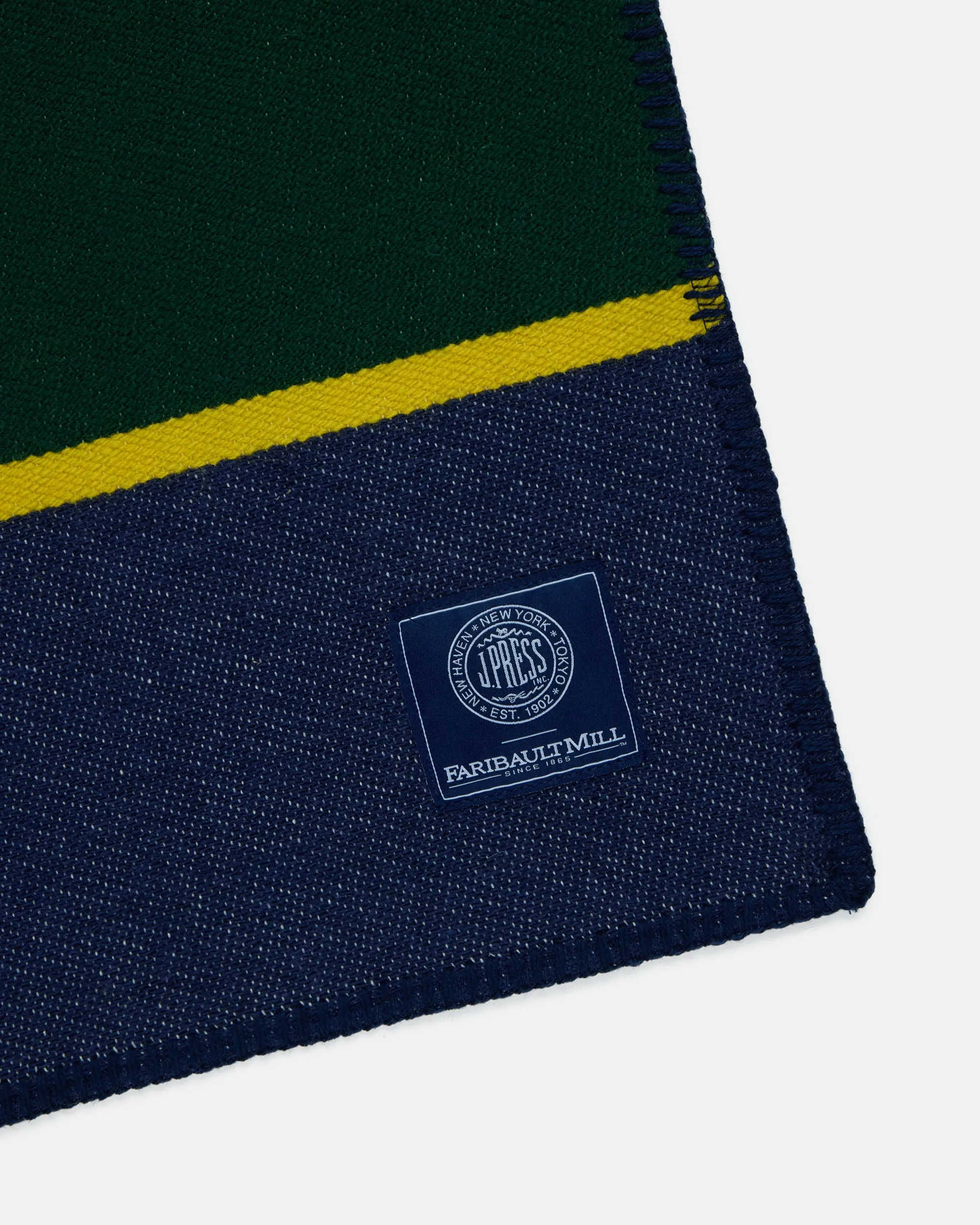 Made-in-USA J. Press x Faribault Argyll & Sutherland Jacquard Throw sold by J. Press product image thumbnail 2