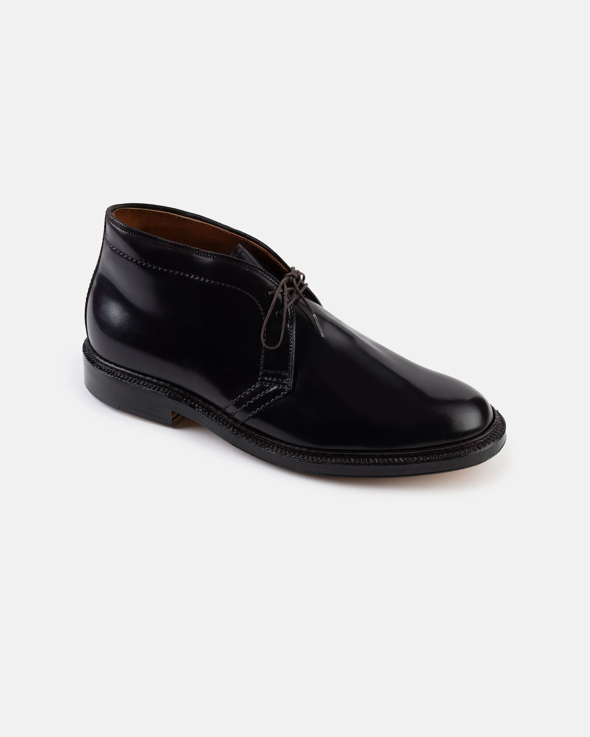 Made-in-USA Burgundy no. 8 Shell Cordovan Chukka Boot sold by J. Press
