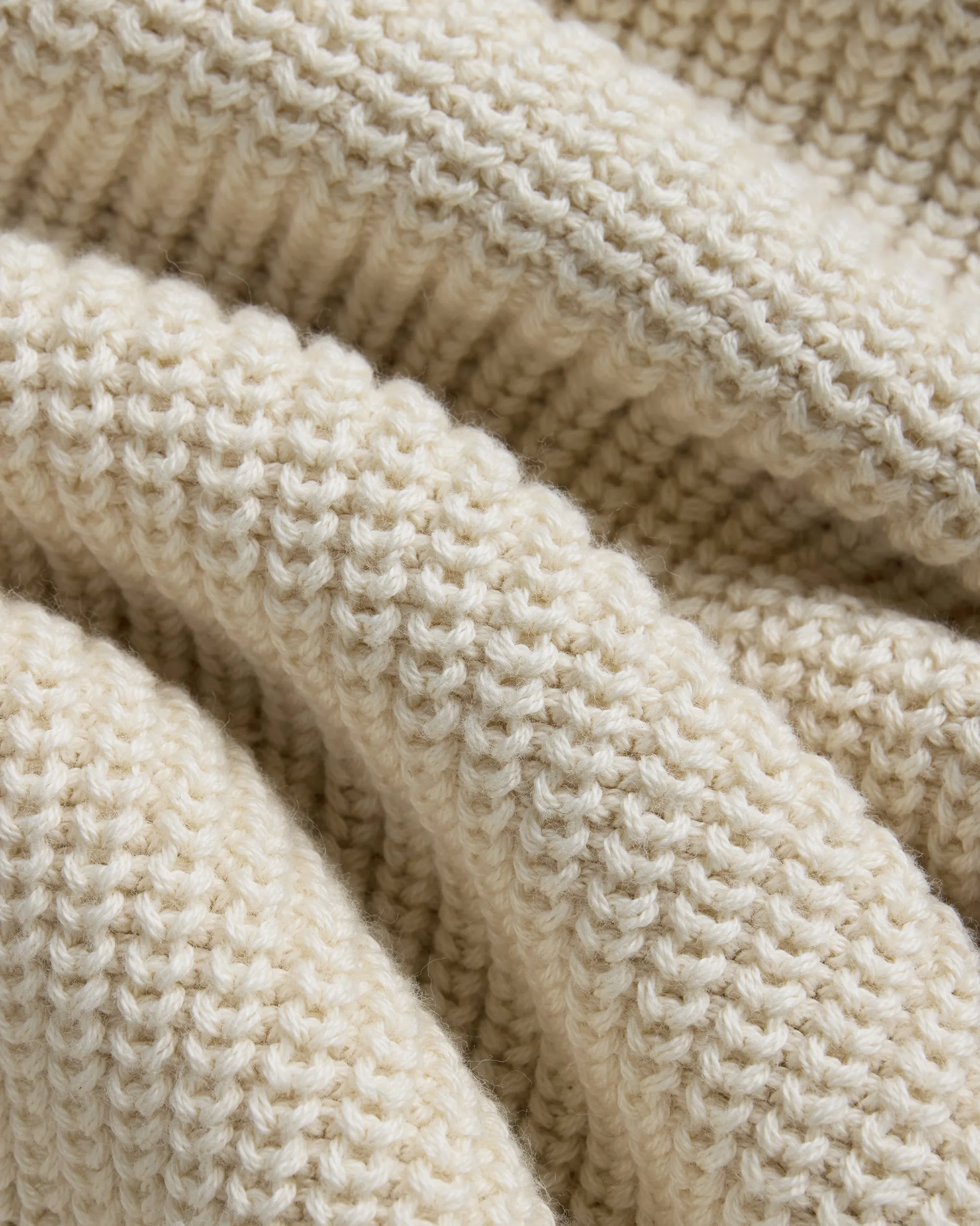Off White Shaker Knit Cotton Crew Neck Sweater sold by J. Press product image thumbnail 3