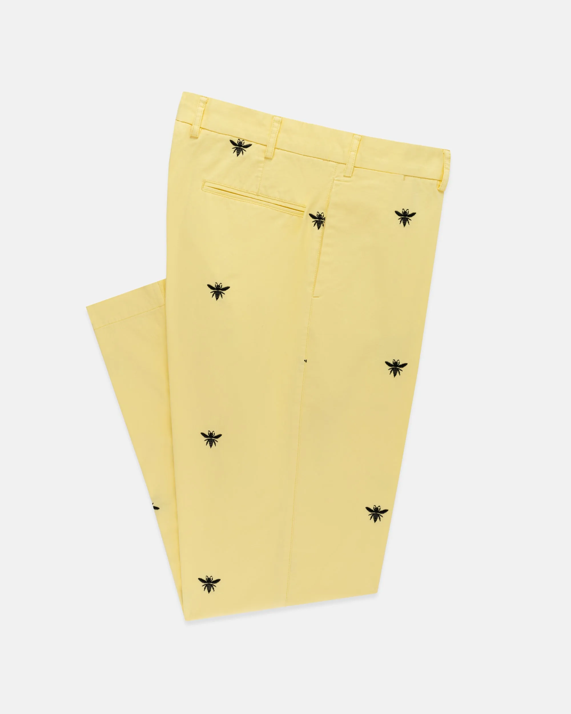 Wasp Embroidered Cotton Twill Pant sold by J. Press