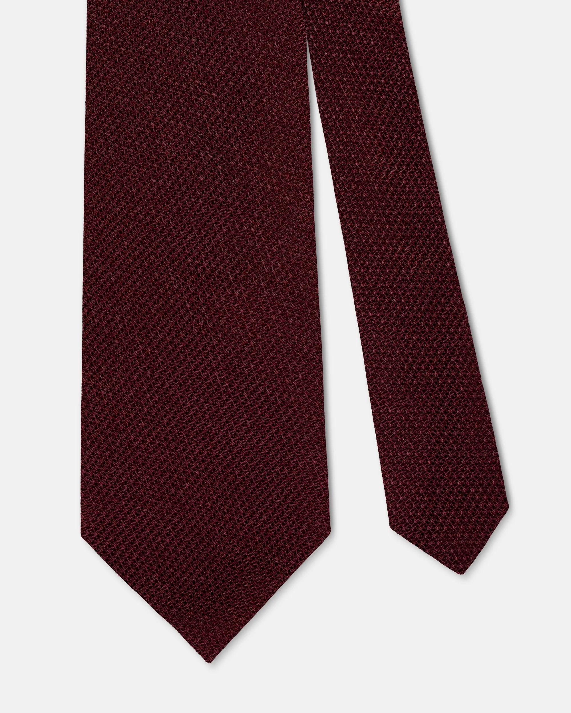 Made-in-UK Solid Wine Grenadine Tie sold by J. Press product image thumbnail 2