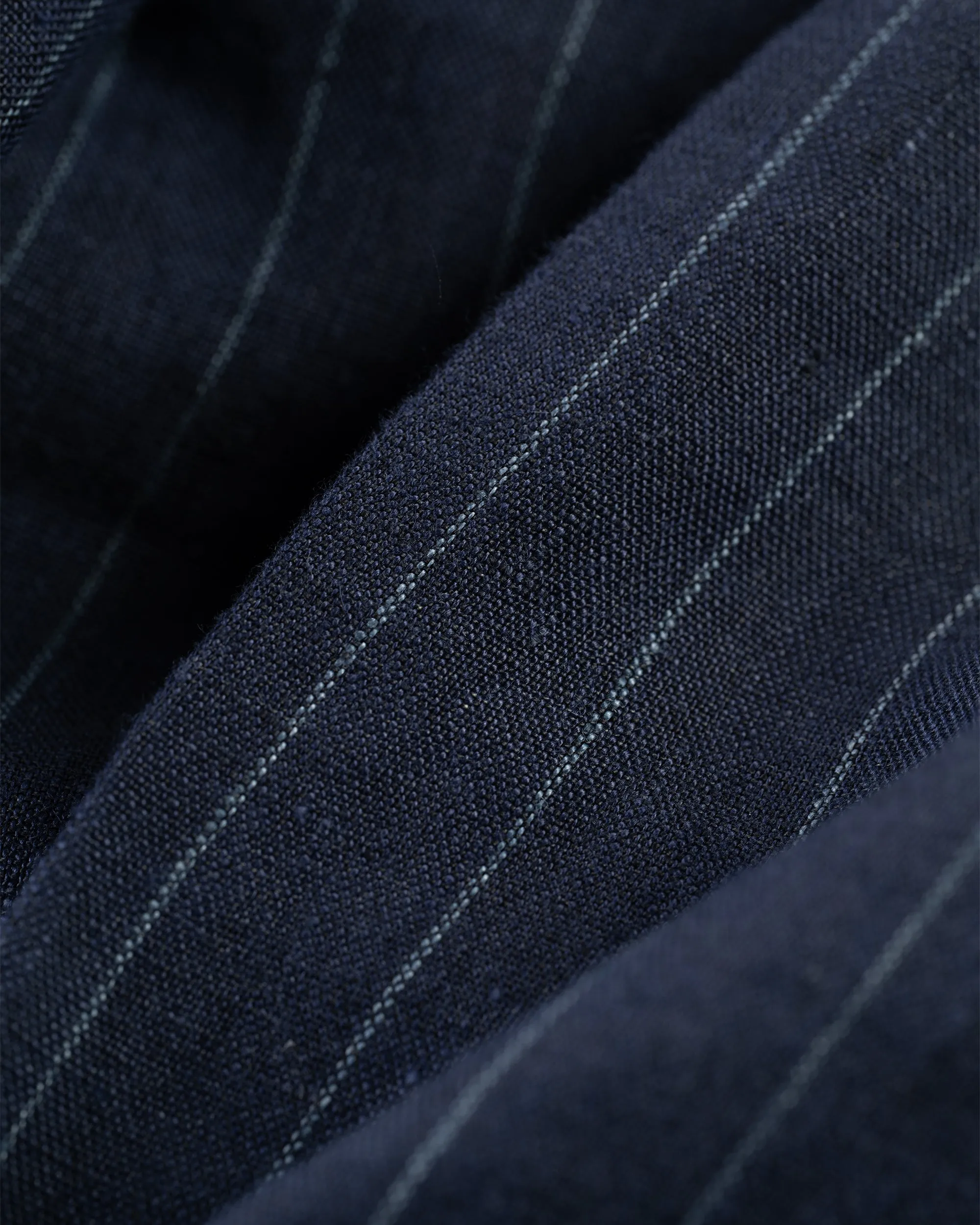 Made-in-USA Navy Chalk Stripe Linen Trouser sold by J. Press product image thumbnail 4