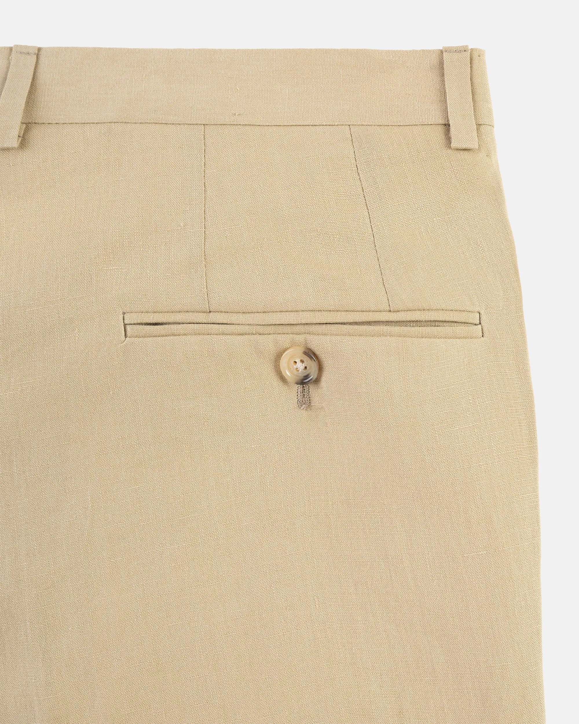 Made-in-USA Tan Linen Trouser sold by J. Press product image thumbnail 3