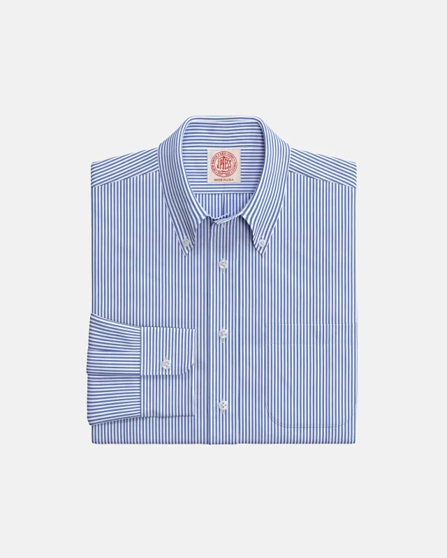 Navy Bengal Stripe Button Down Custom Shirt made by J. Press