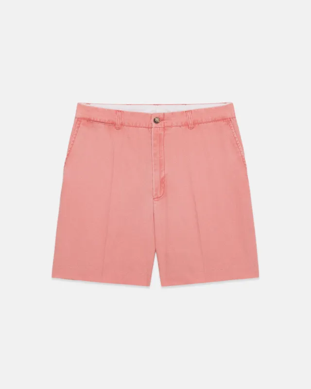 Red Washed Canvas Cape Cod Shorts made by J. Press