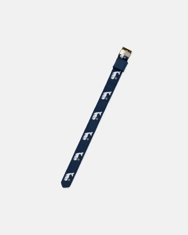 Whale Motif Nylon Watch Strap made by J. Press
