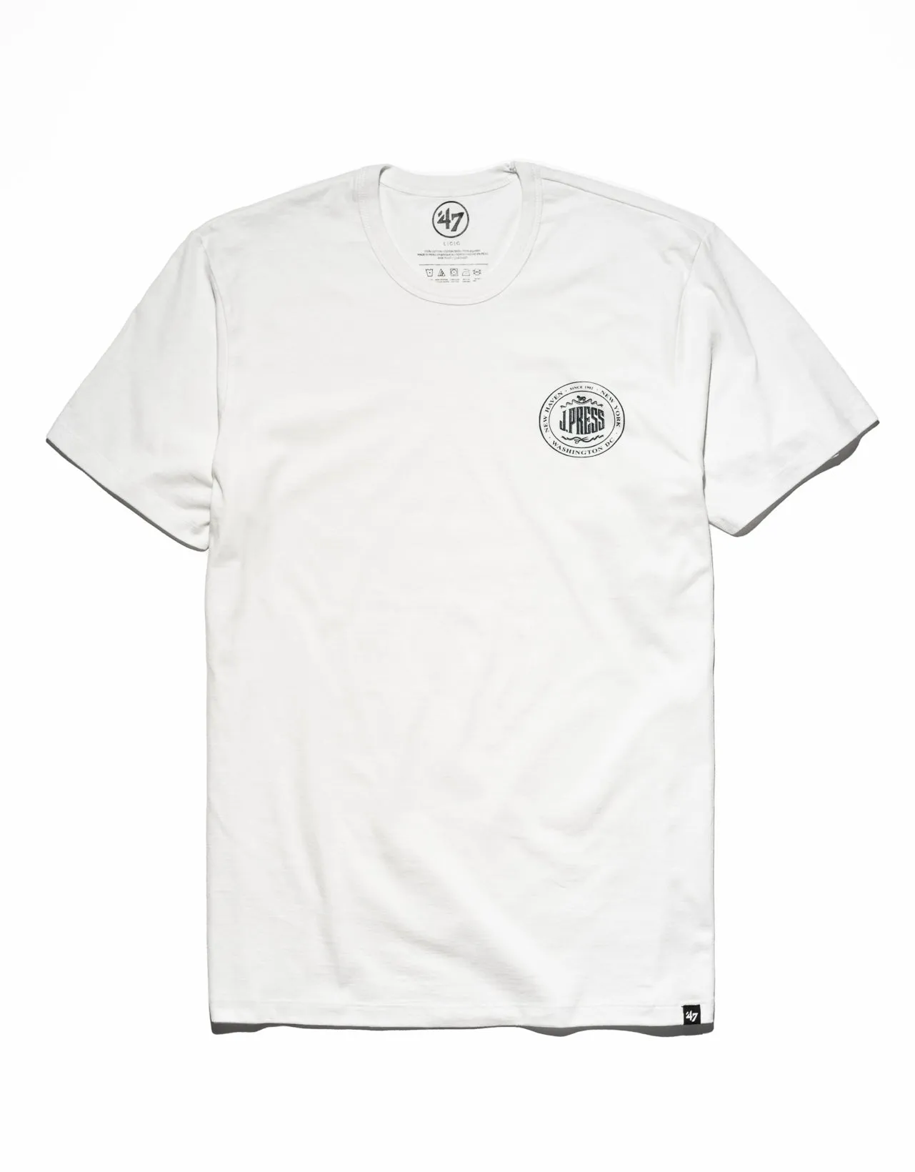 White J. Press Cotton T-Shirt sold by J. Press product image thumbnail 3