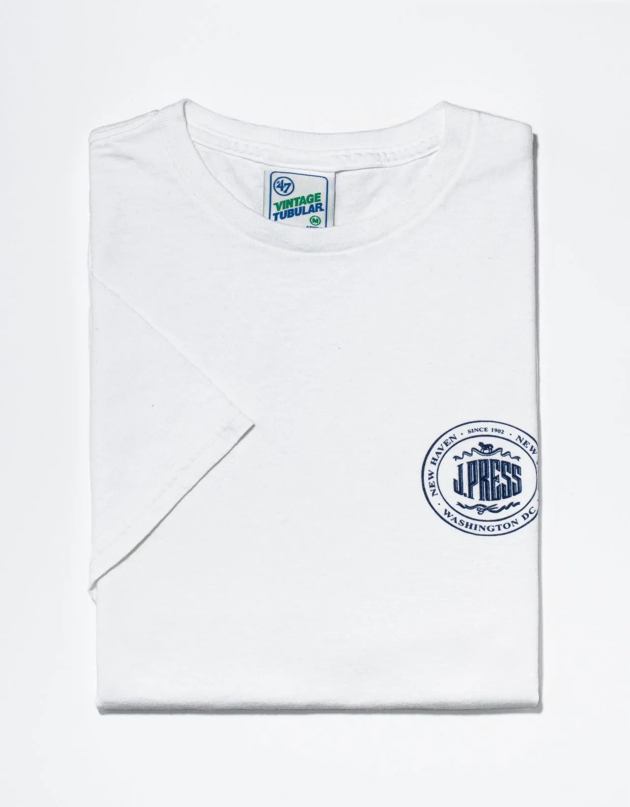 White J. Press Cotton T-Shirt sold by J. Press