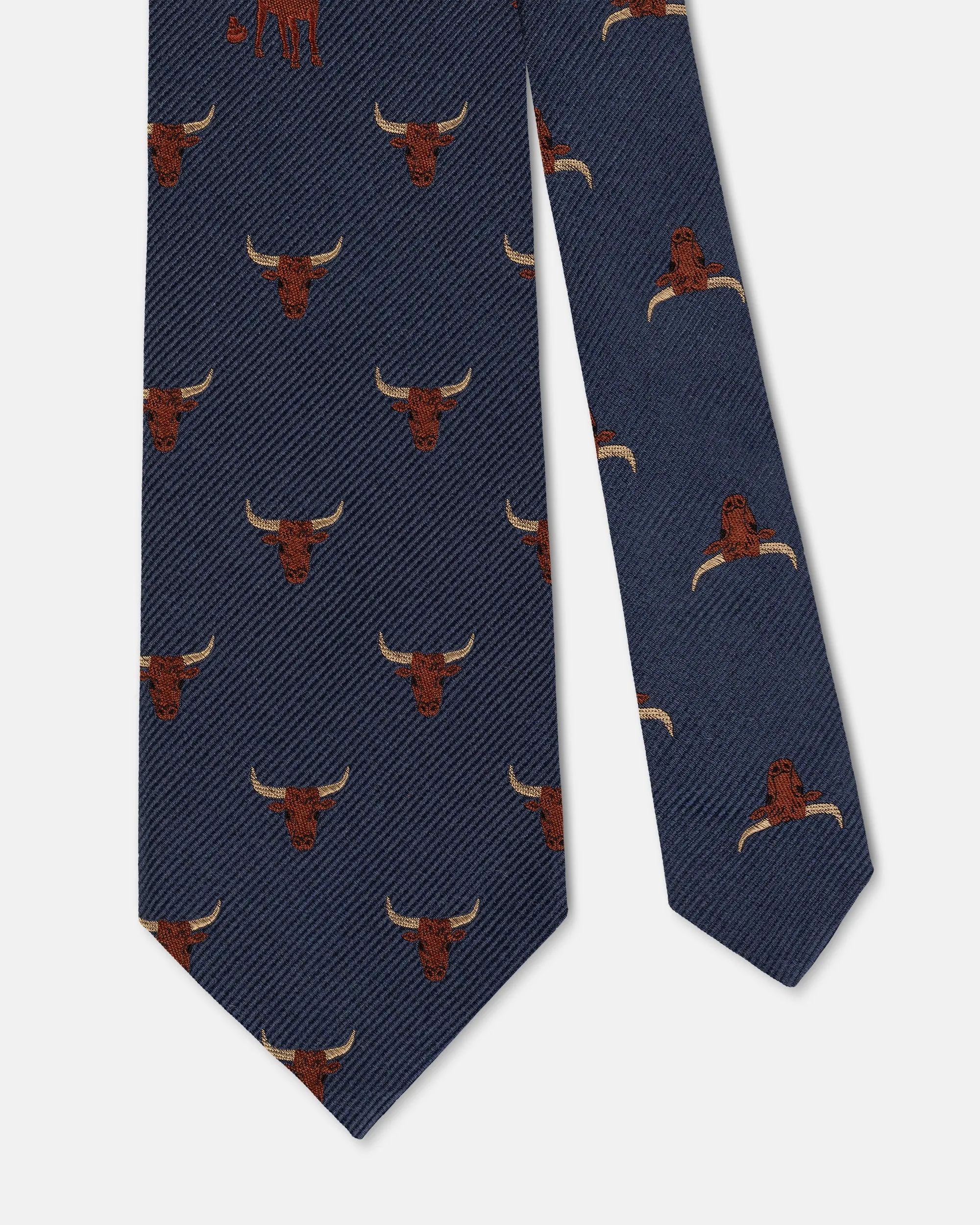 Made-in-USA Bullsh*t Club Tie sold by J. Press product image thumbnail 2