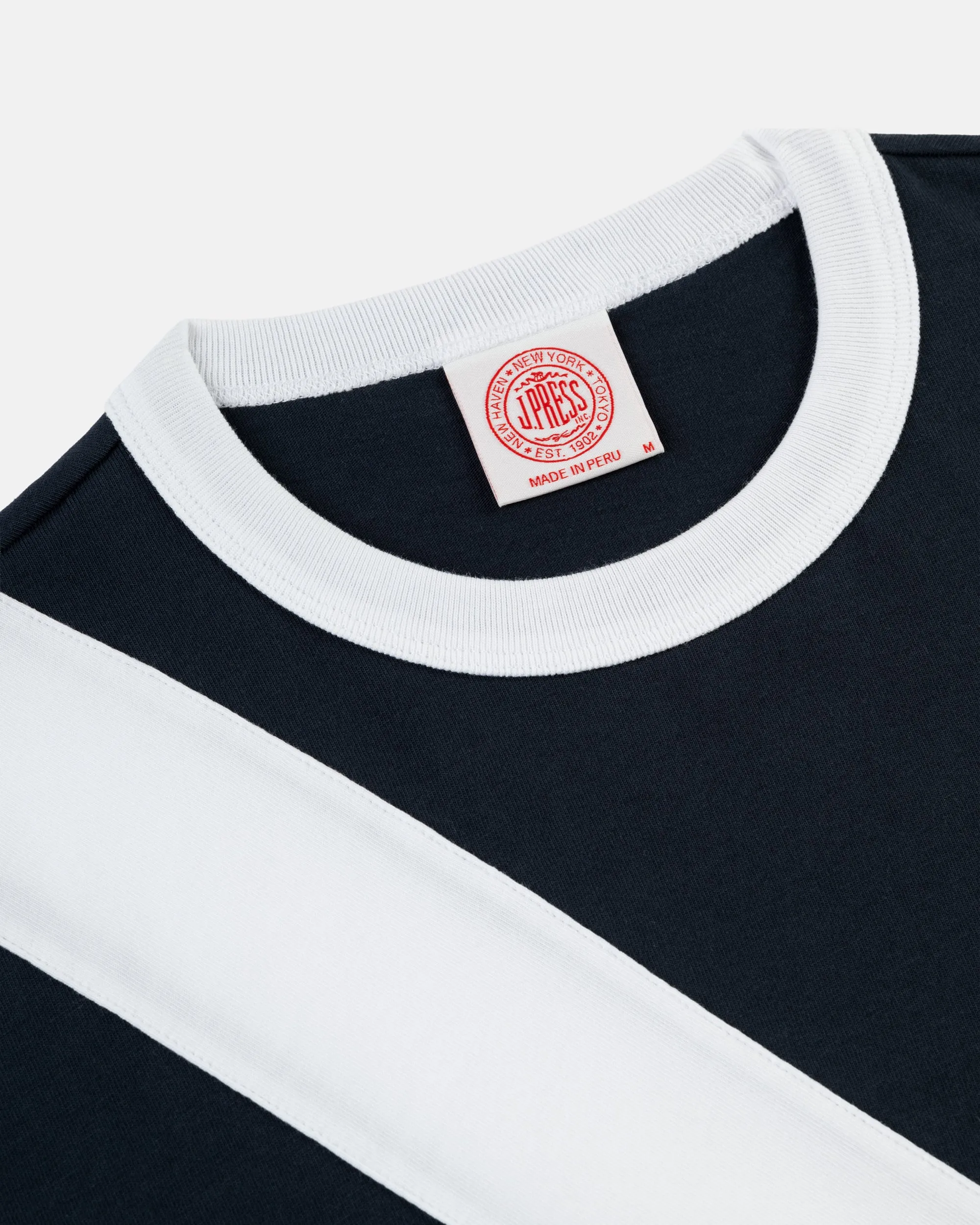 Navy Sash Rowing T-Shirt sold by J. Press product image thumbnail 2