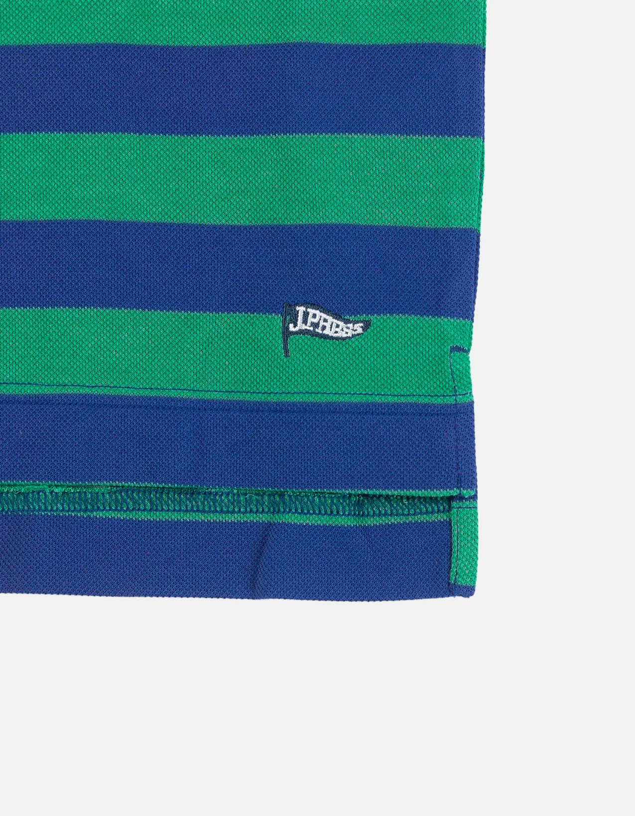 Navy & Green Trim Fit Wide Stripe Polo sold by J. Press product image thumbnail 2