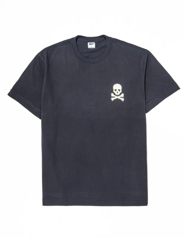 Navy Skull & Crossbones T-Shirt made by J. Press