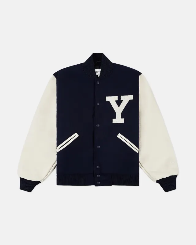 Yale Wool & Leather Varsity Jacket made by J. Press