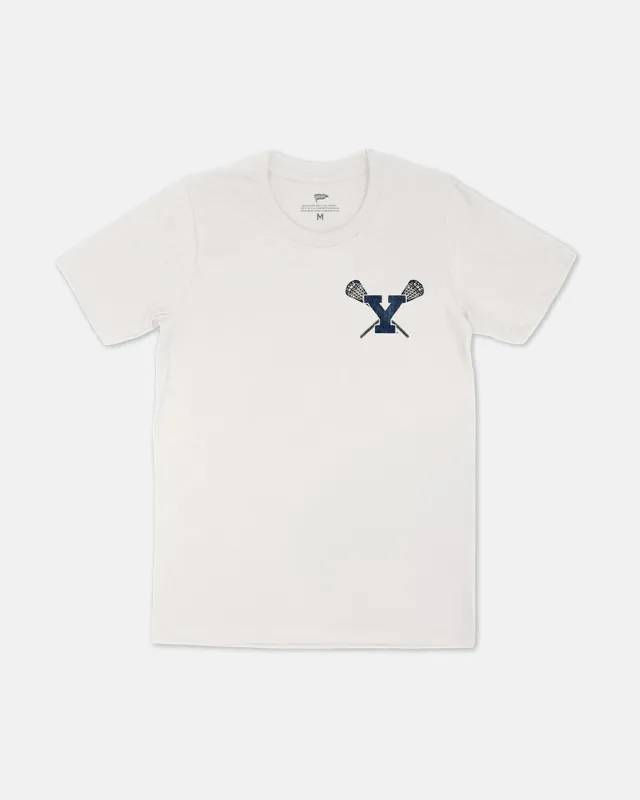 Vintage Yale Hi-Wall Lacrosse Tee made by Streaker Sports