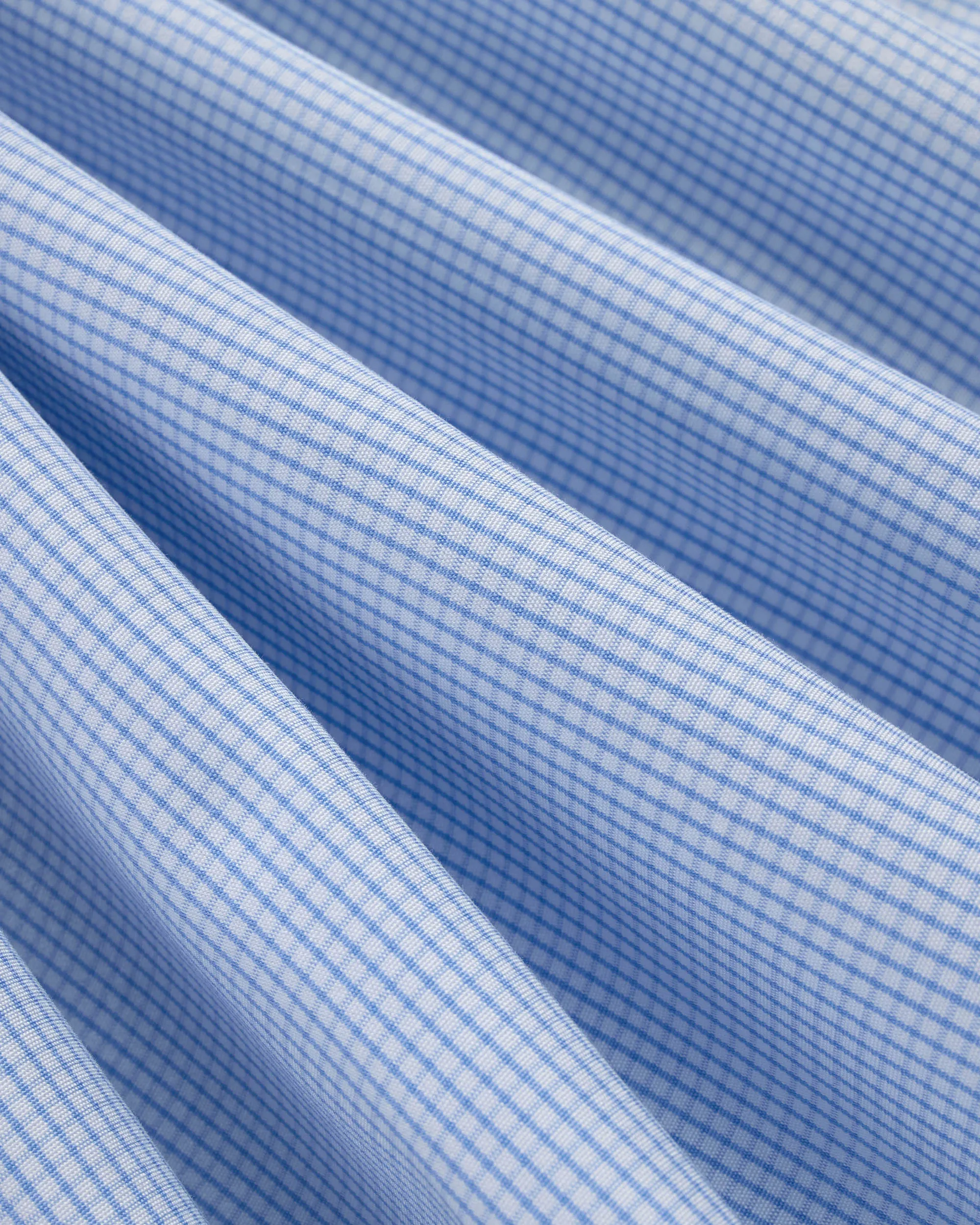Made-in-USA Thomas Mason Blue Tattersall Spread Collar Dress Shirt - Classic Fit sold by J. Press product image thumbnail 3