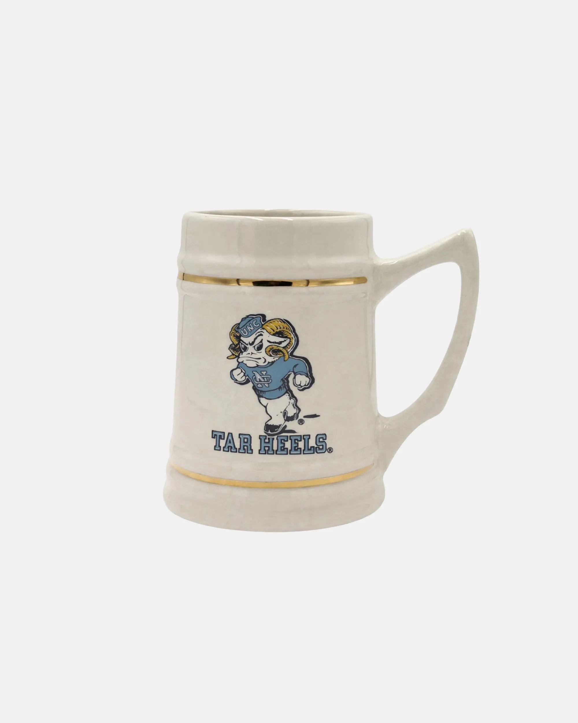 Vintage UNC Chapel Hill Tar Heels Rameses Ceramic Mug sold by J. Press