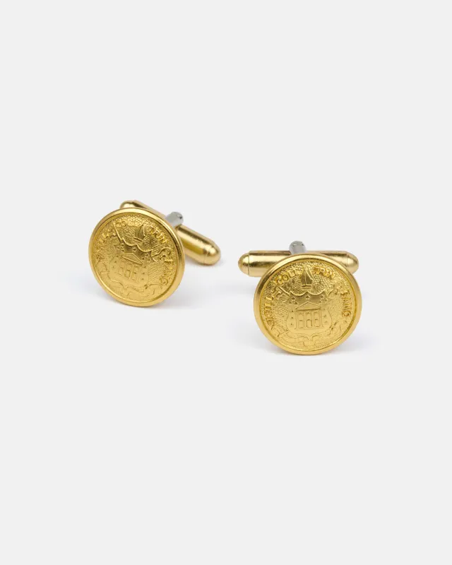 Made-in-USA Vintage Trinity College Blazer Button Cufflinks made by J. Press