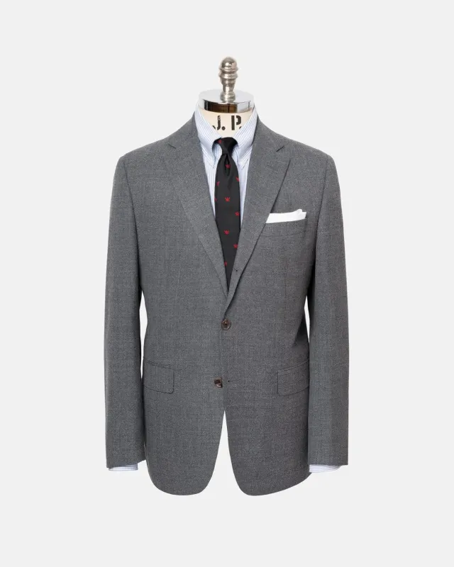 Made-in-Canada Grey Wool Hopsack Sport Coat made by J. Press